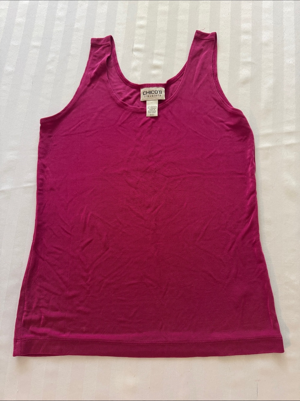Chico's Travelers Hot Pink Sleeveless Tank Top S